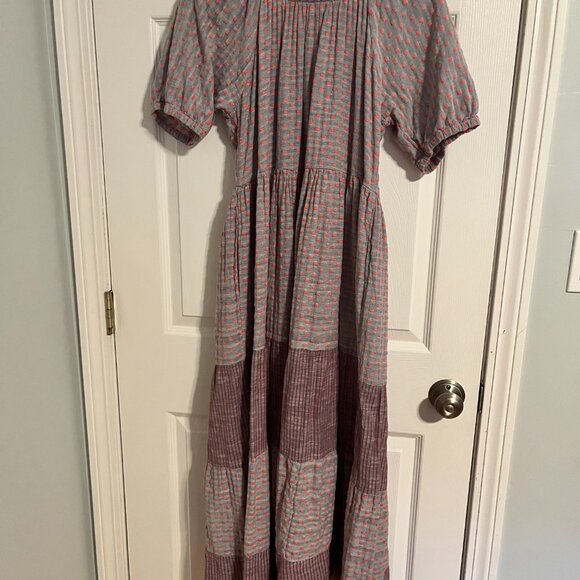 Ace & Jig • Swiss Dot Puff Sleeve Maxi Dress - Picture 4 of 15